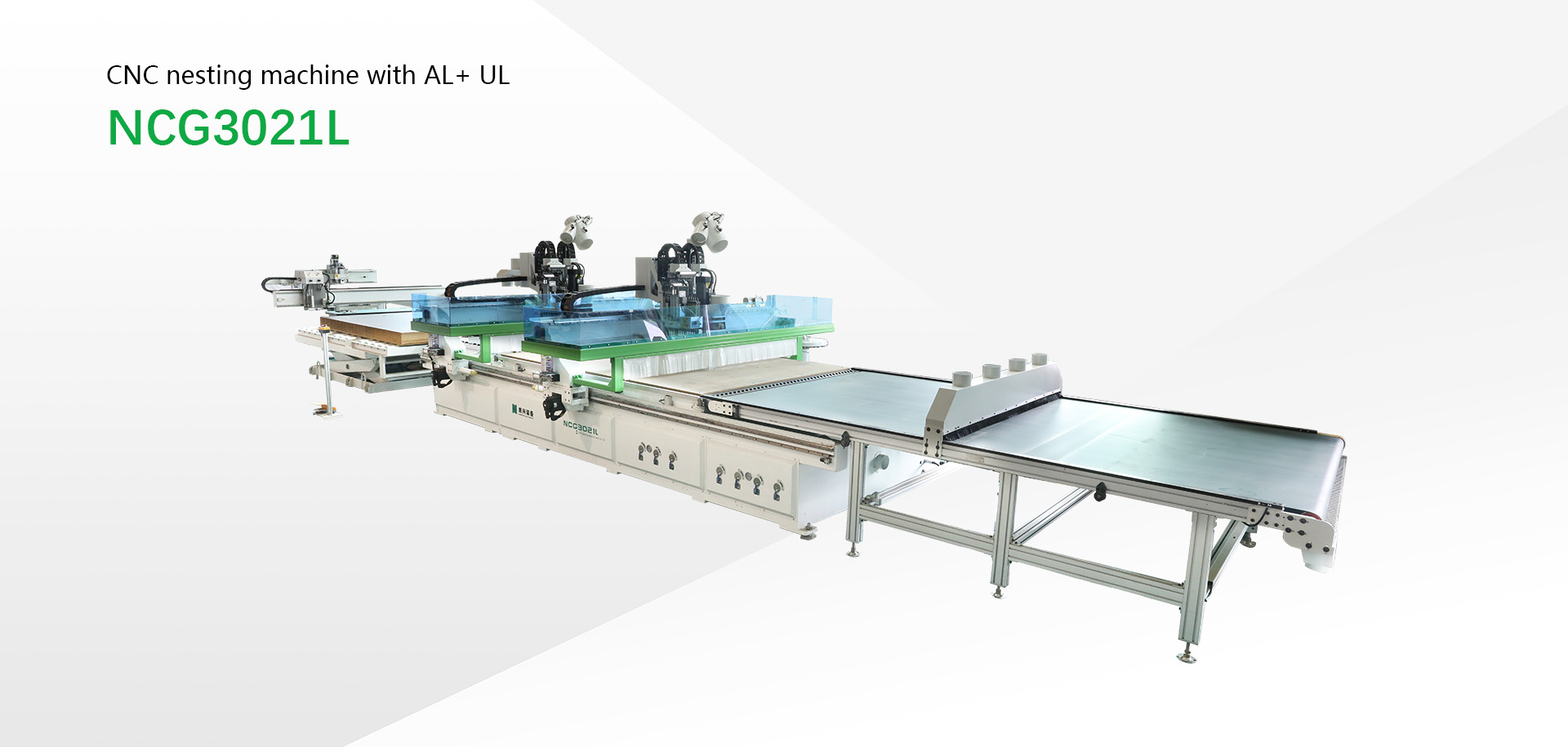 Flat table CNC machine with automatic loading and unloading - NANXING NCG3021LE