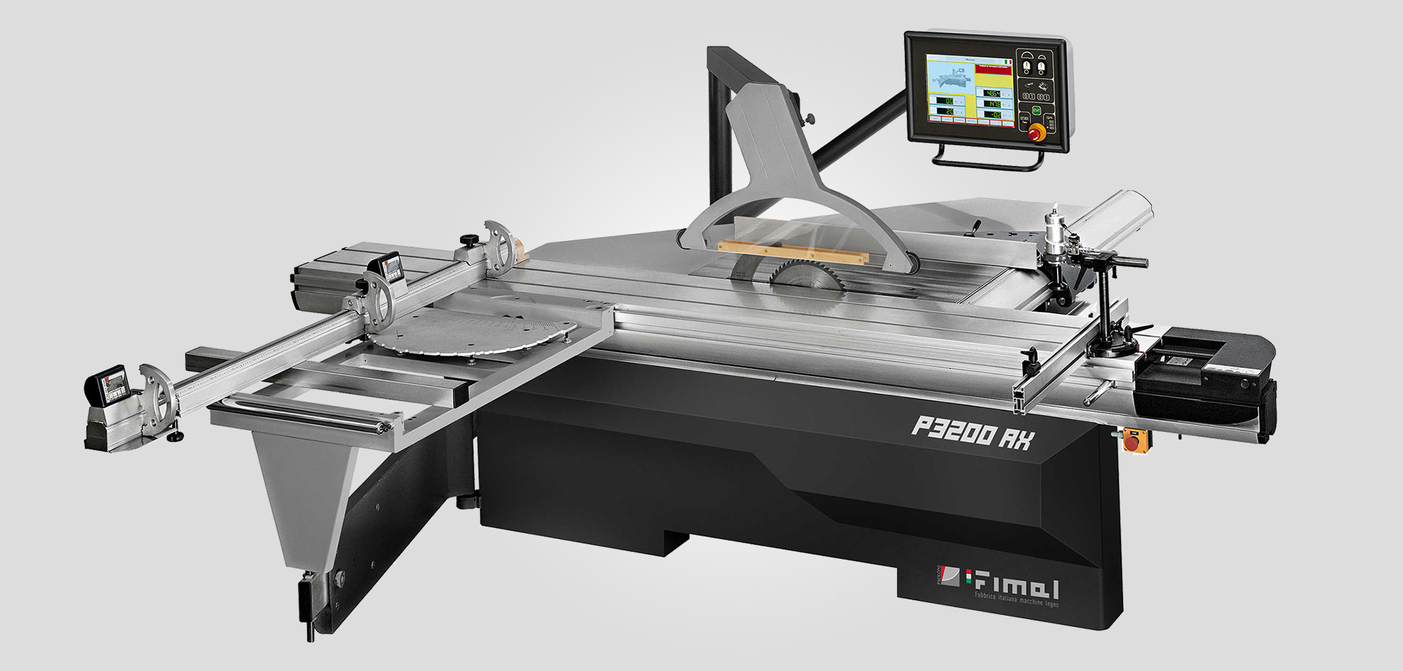 Sliding table saw with undercutter - FIMAL P3200AX-08